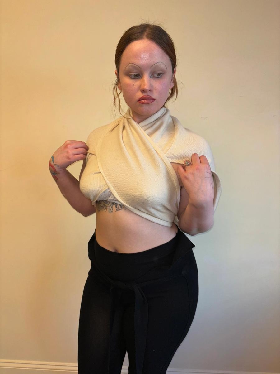 Sonia Rykiel Wrap Faux-Cardigan Shawl product image