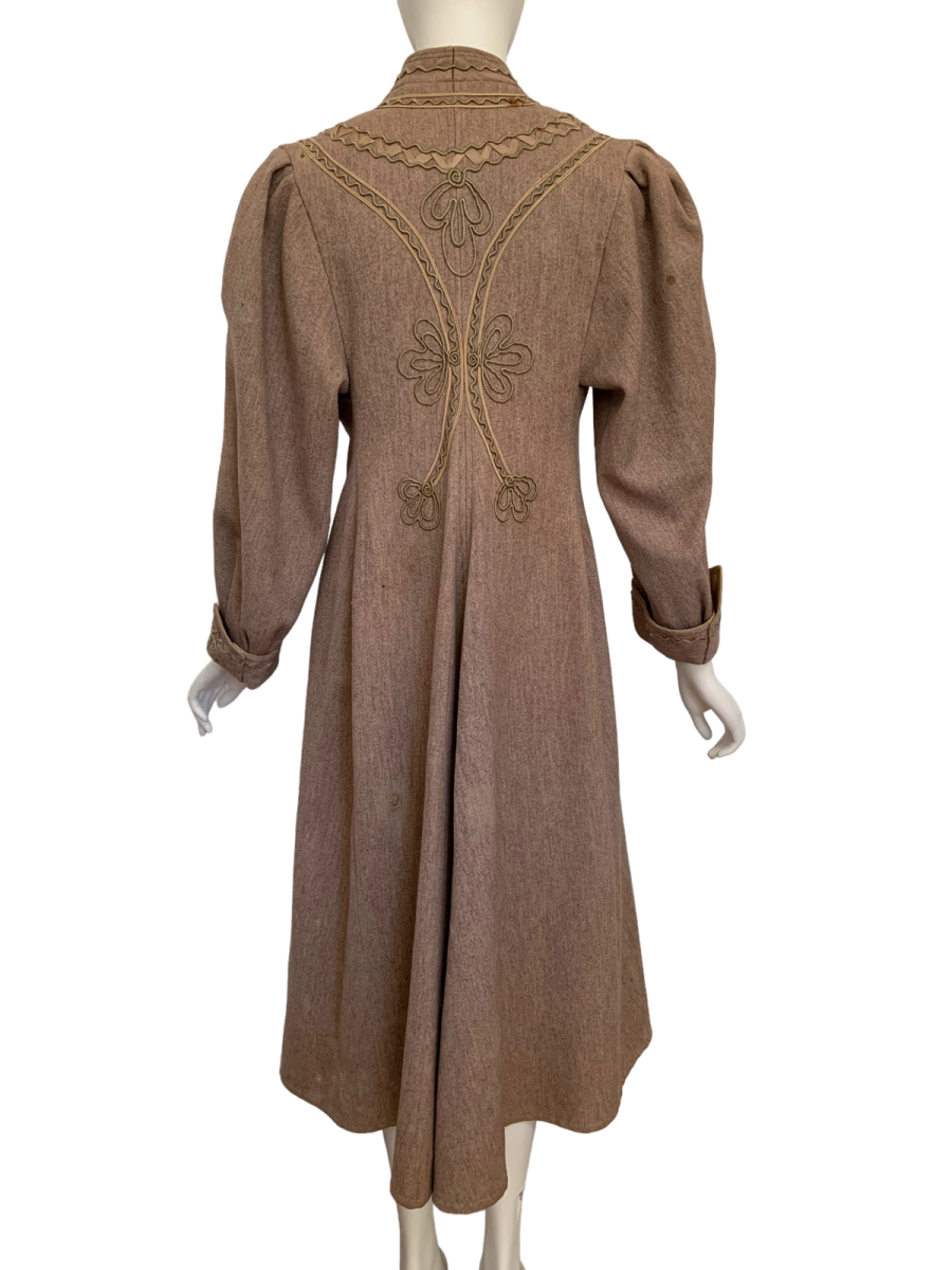 Antique Edwardian Duster with Soutache Design product image