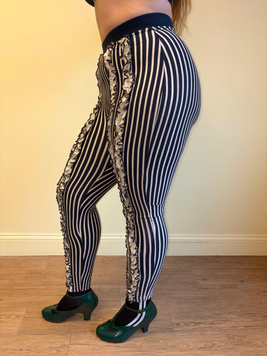 80s Jean-Paul Gaultier Ruffle Leggings product image
