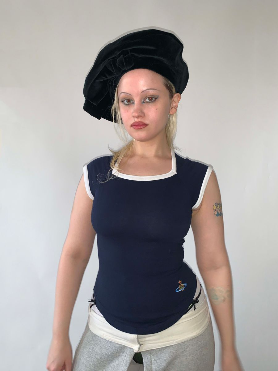 Vivienne Westwood 1990s Navy Orb Top product image