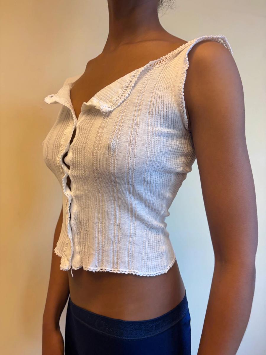 Antique Ribbed French Undershirt  product image