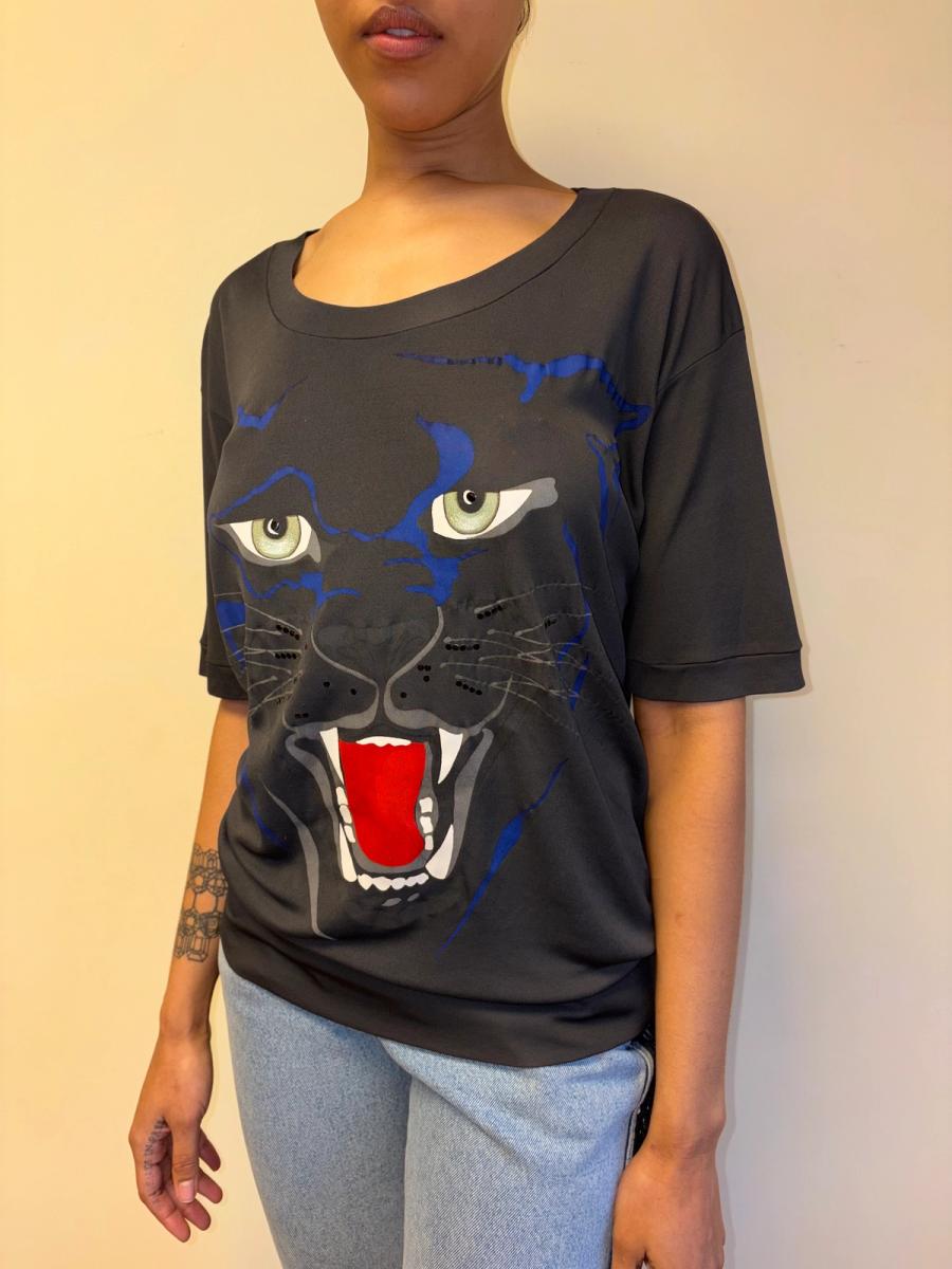 80s Krizia Slinky Panther Top product image