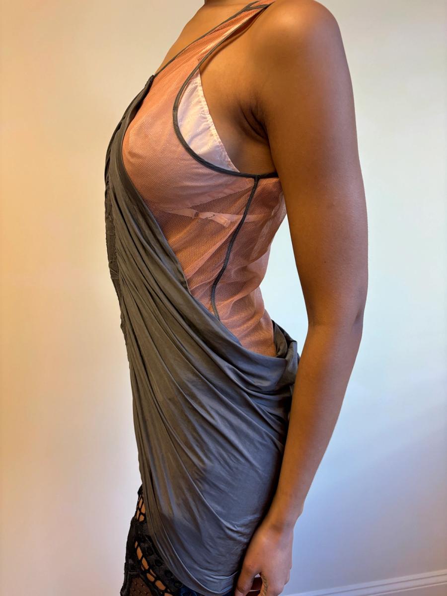 Jean-Paul Gaultier SS04 Trapunto 'Liquide' Draped Top product image