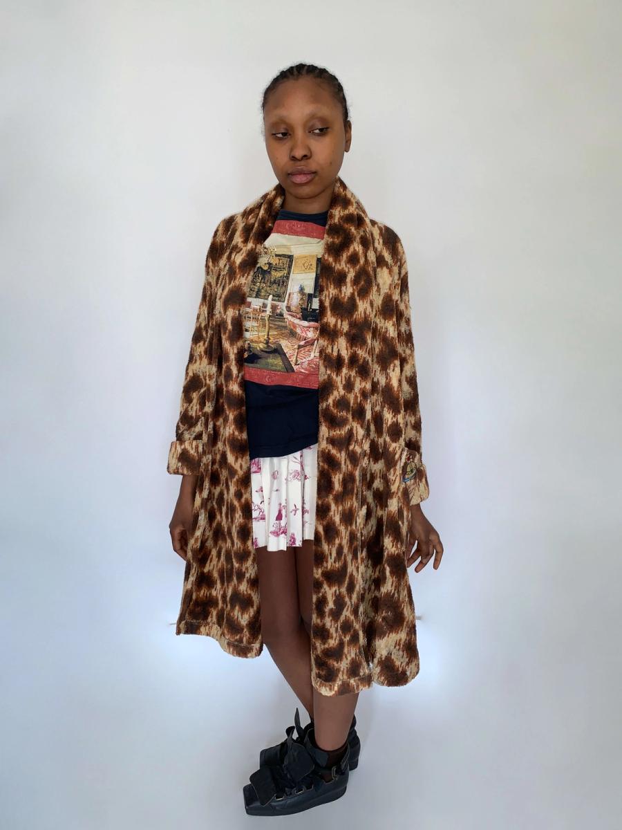 Vintage Vivienne Westwood Leopard Terrycloth Robe product image