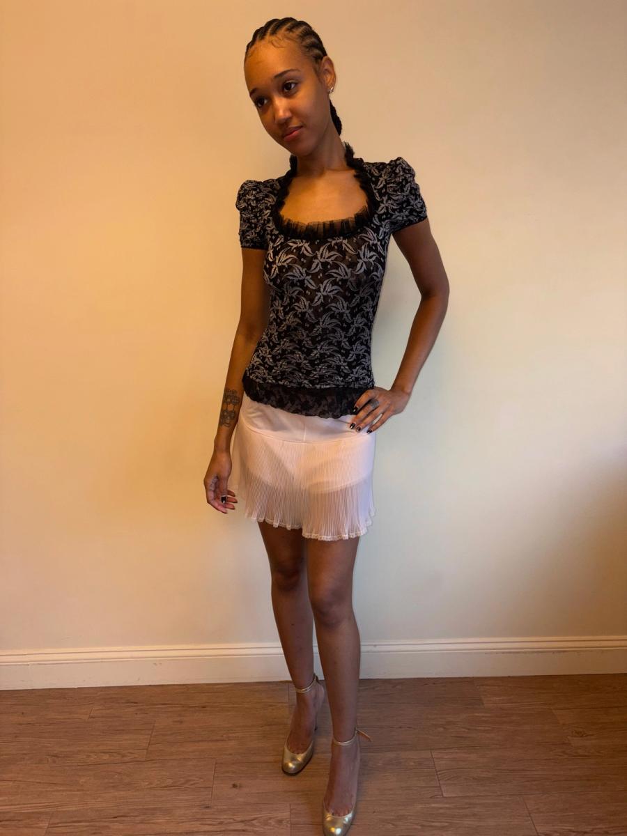 90s Vivienne Westwood Lace Stretch Top product image