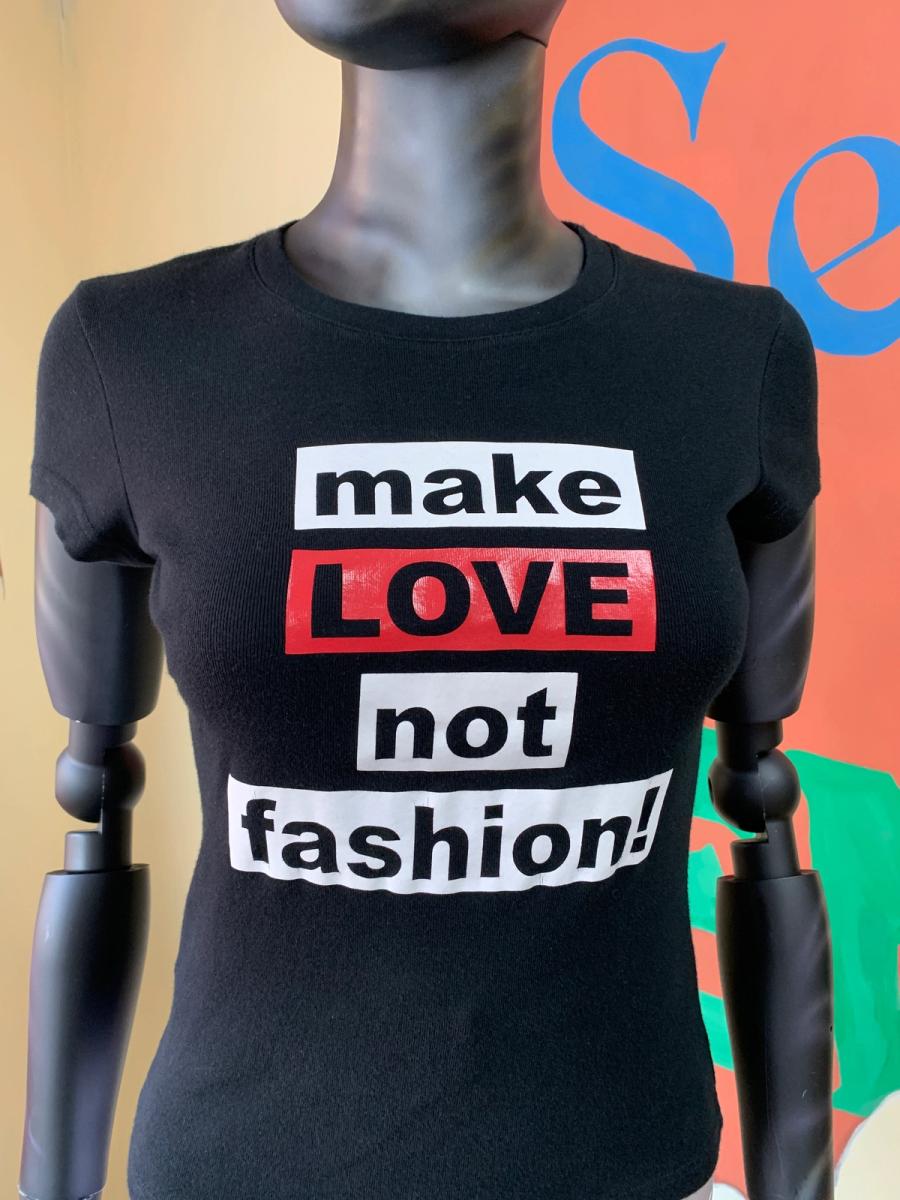 Moschino 'Make Love Not Fashion!' T-shirt product image