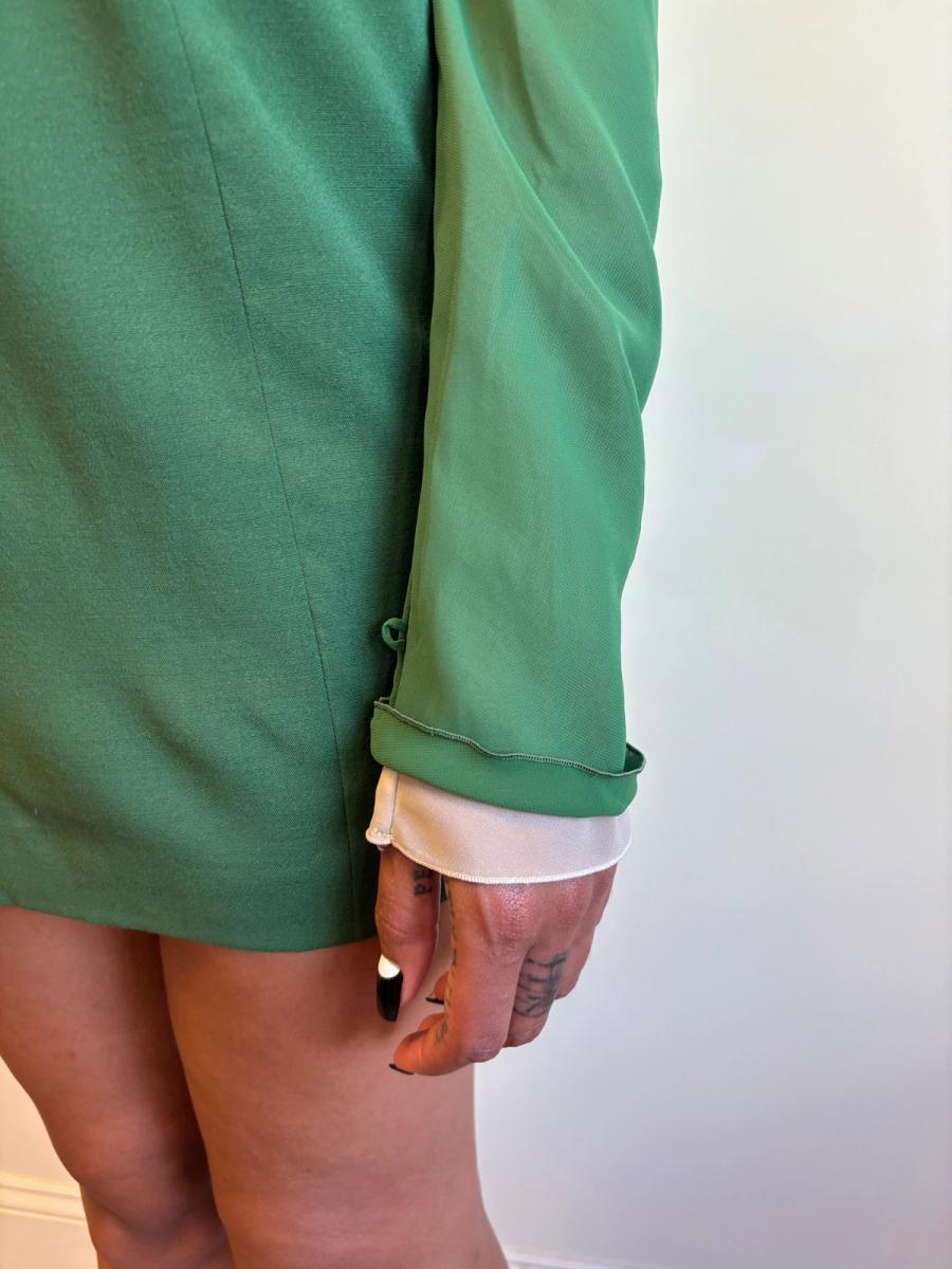 1980s Dolce & Gabbana Layered Chiffon Sleeve Dress product image