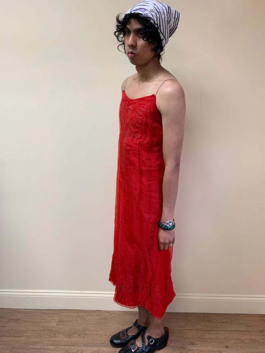 Kyoichi Fujita Felted Dress with Metal Straps product image