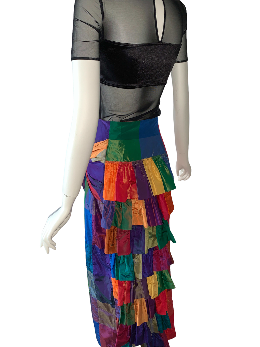 90s Chantal Thomass Changeable Taffeta Bustle Skirt product image