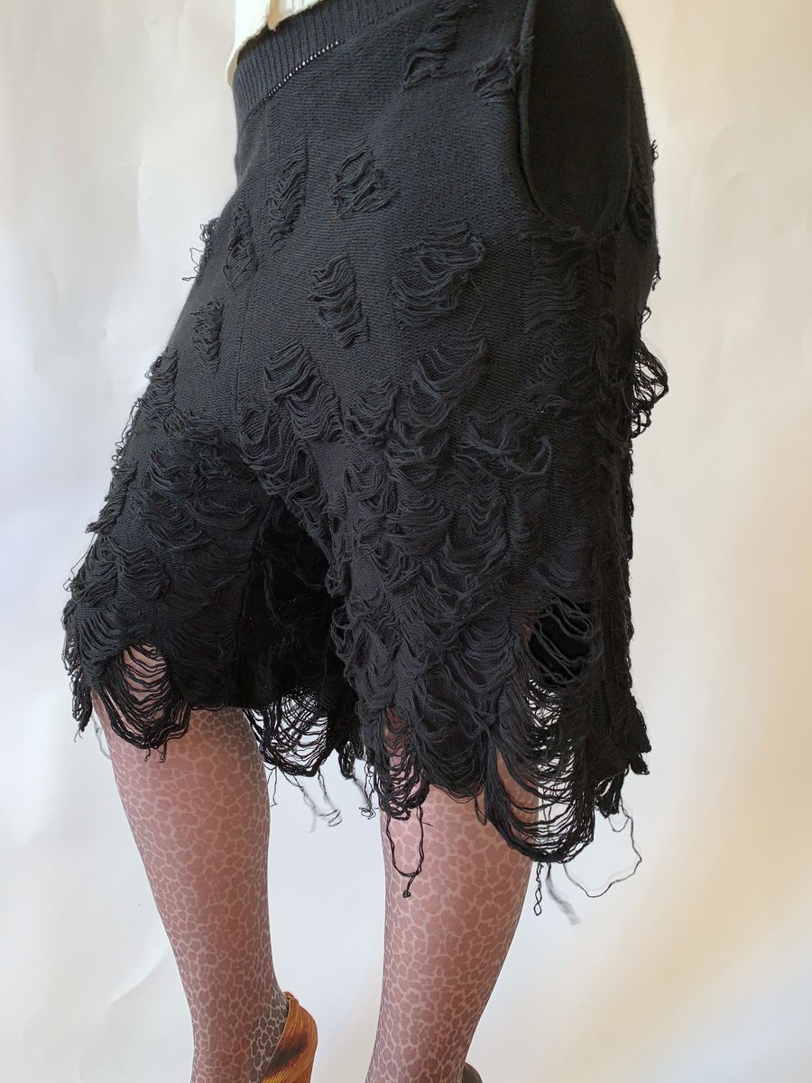 Mikio Sakabe Shredded Knit Shorts product image