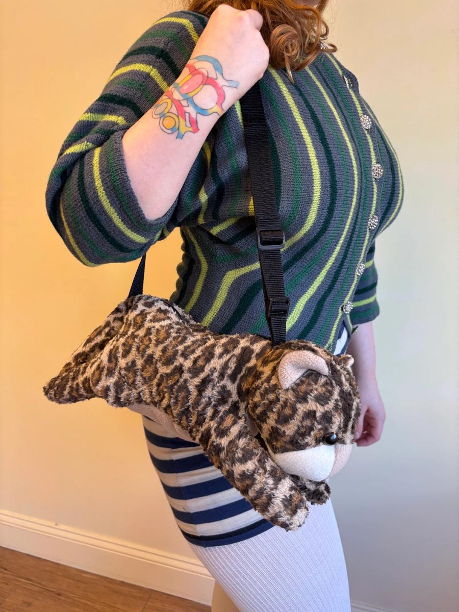 90s Yvan & Marzia Cheetah Bag product image