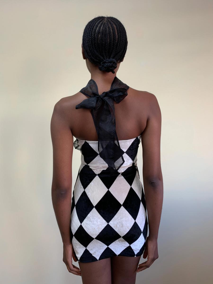 1993 Chantal Thomass Harlequin Mask Dress product image