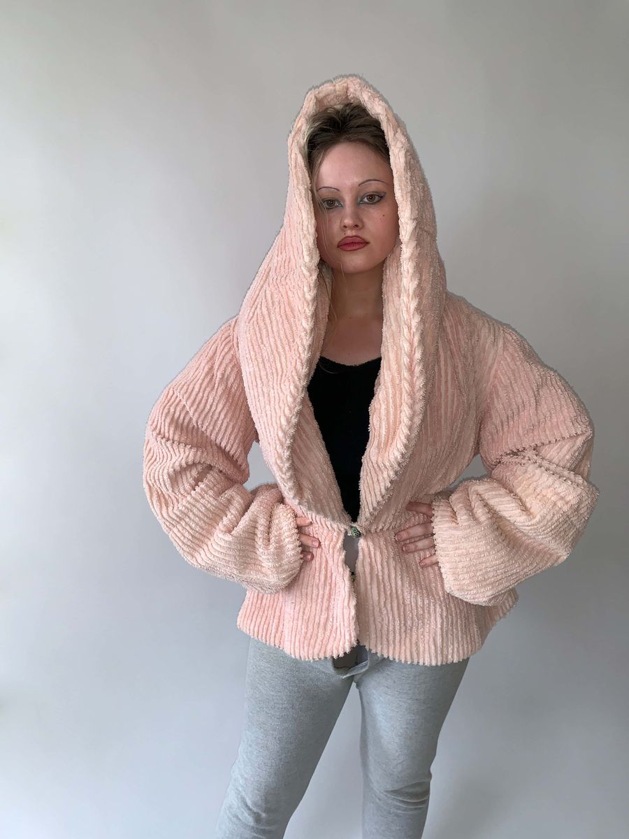 Norma Kamali Toweling Hooded Jacket product image