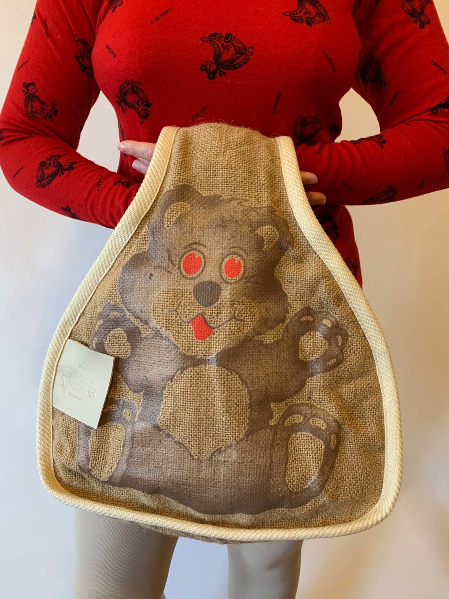 Vivienne Westwood Teddy Bear Burlap Purse product image