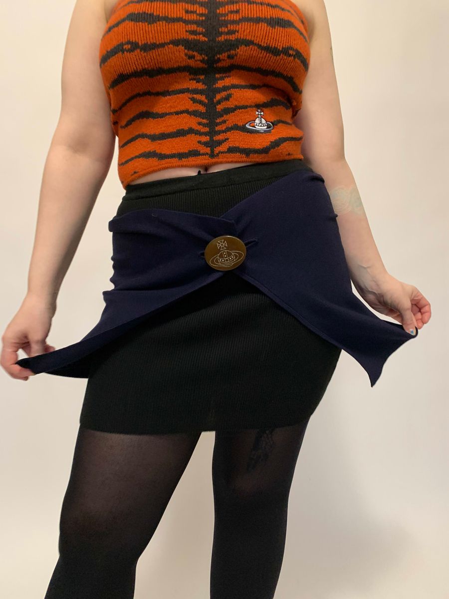 Vivienne Westwood Gold Label Button Knit Draped Mini product image