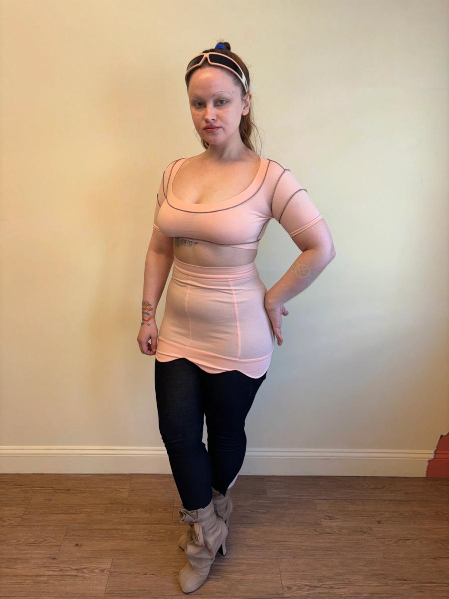 Pam Hogg Baby Pink Scalloped Set product image