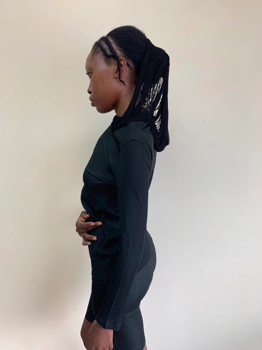 80s Gaultier Fringe Hood Set product image