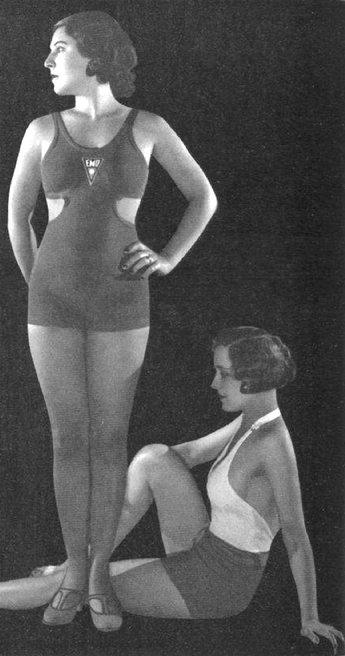 1930s French EMO Knit Bathing Suit  product image