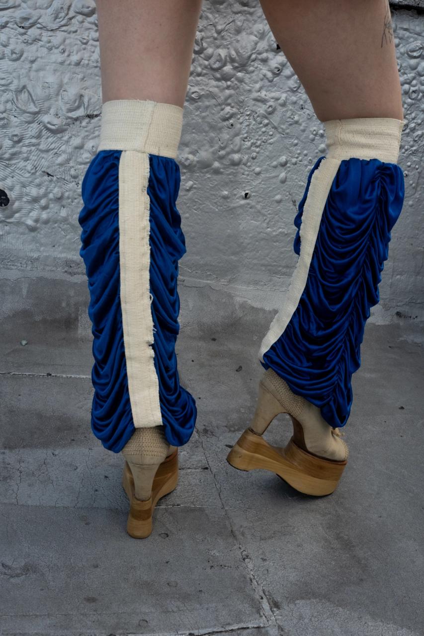 Antique Jockstrap Legwarmers - Prussian Blue product image
