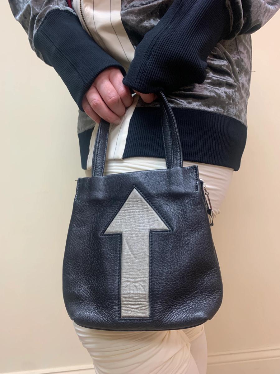 90s Jean-Paul Gaultier Arrow Leather Mini Purse