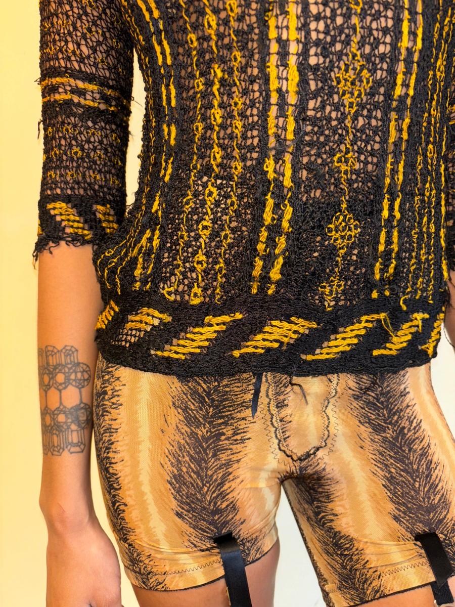 1930s Italian Handmade Knit Top product image