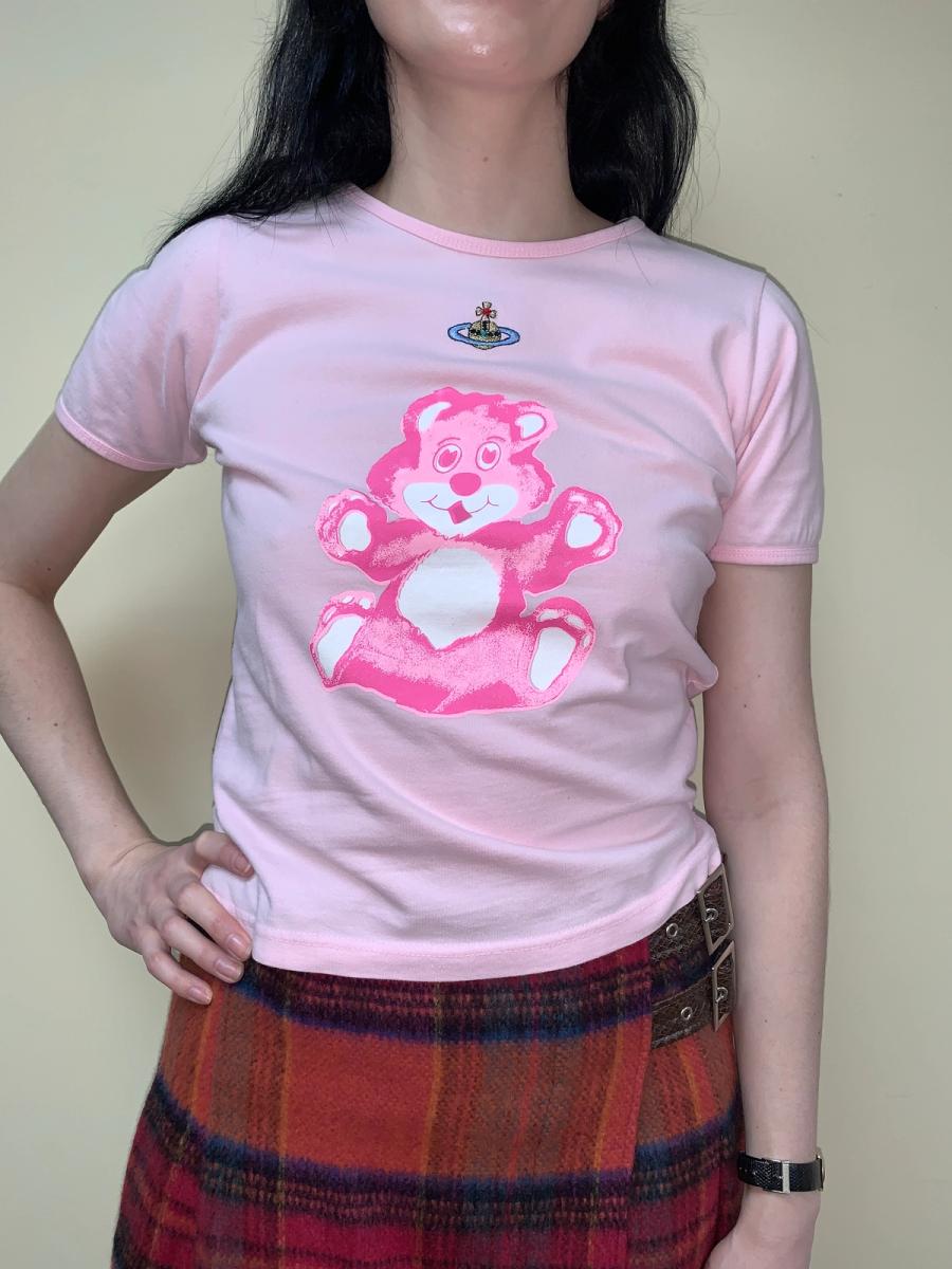 90s Vivienne Westwood Pink Bear T-shirt product image