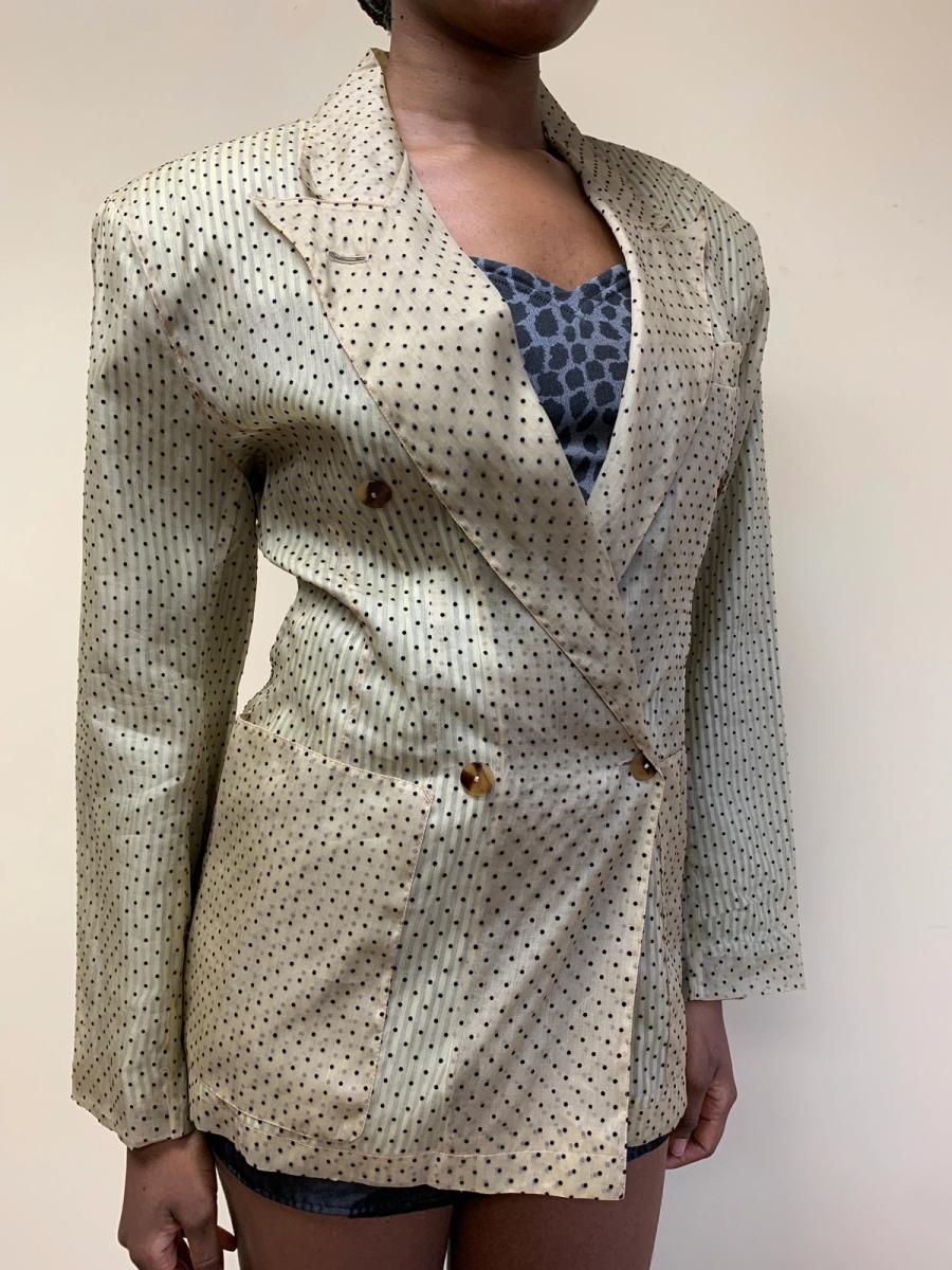 1980s Jean- Paul Gaultier Pour Gibo Flocked blazer product image