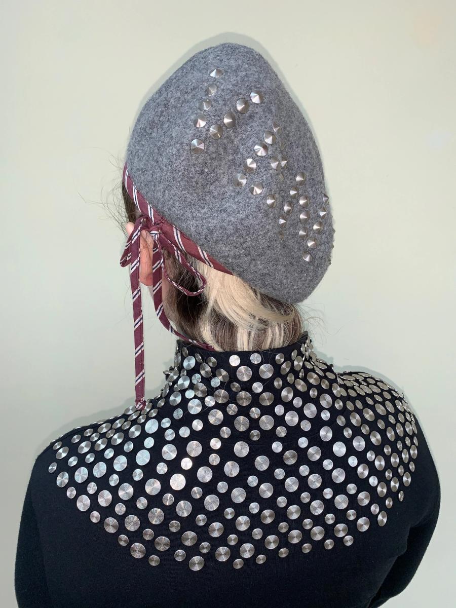 Vivienne Westwood Studded Gray "Venus" Beret product image