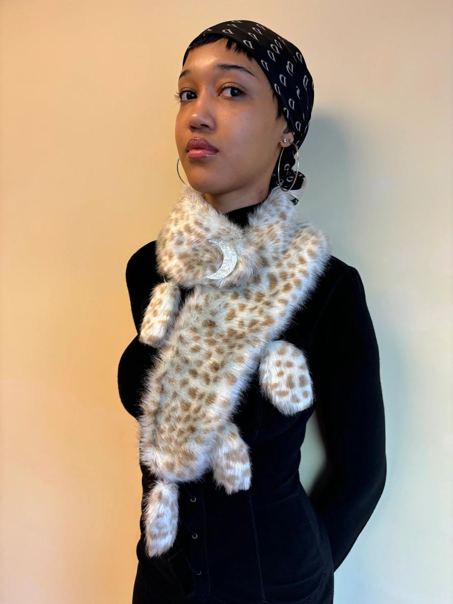 MILK Leopard Stole with Moon Closure