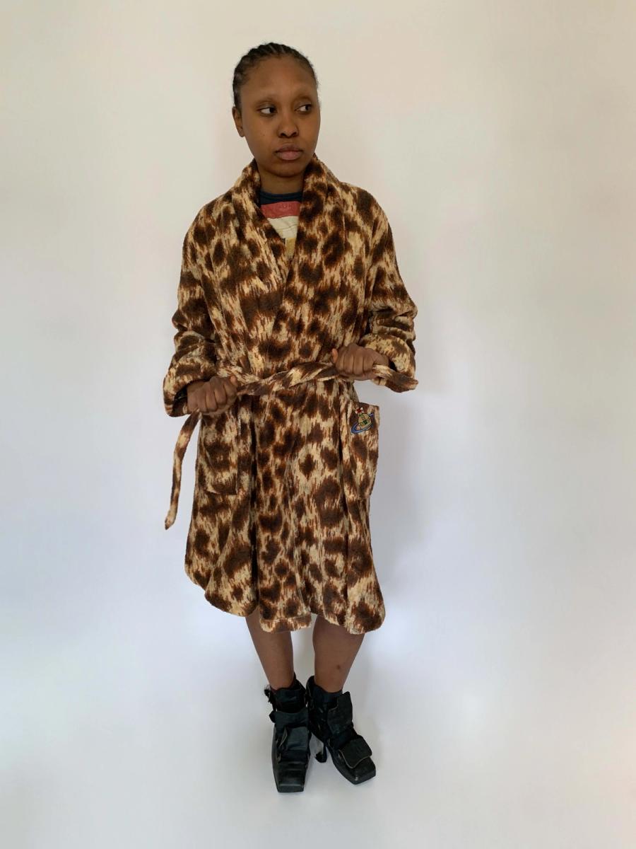 Vintage Vivienne Westwood Leopard Terrycloth Robe product image