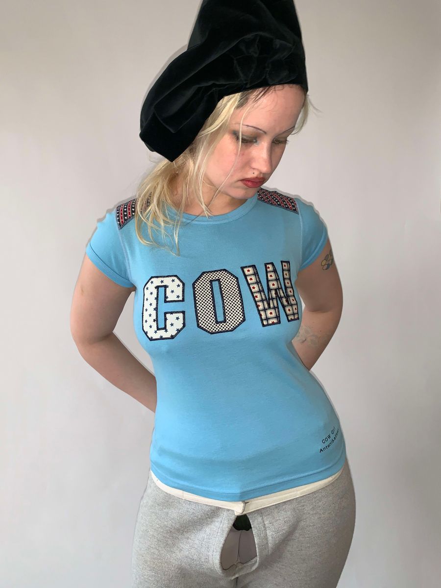 Antoni & Alison 'COW...GIRL' T-Shirt product image