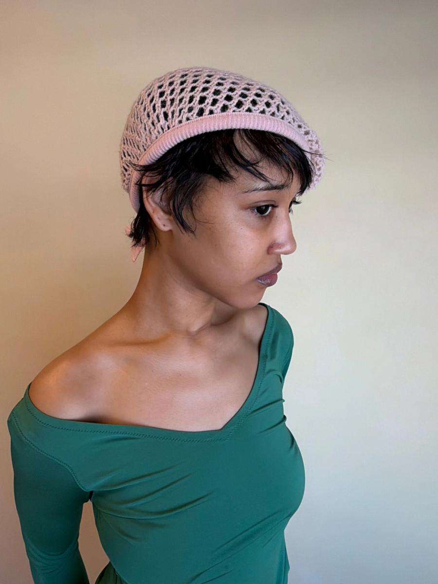 Sonia Rykiel Baby Pink Knit Beret product image
