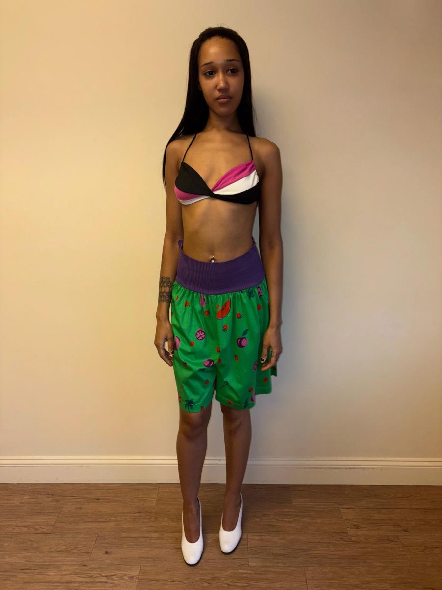 80s Ungaro Fruit Print Shorts product image