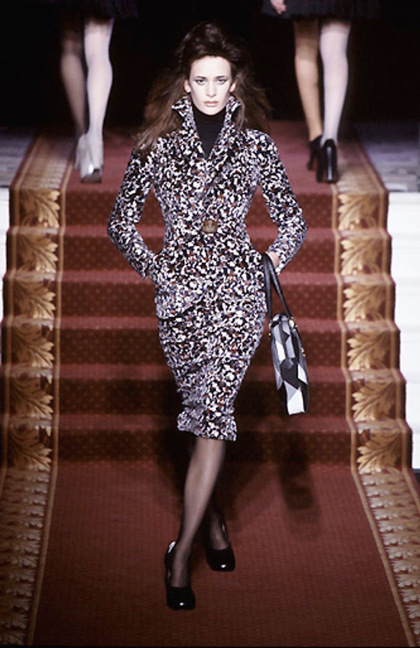 1999 Vivienne Westwood Gold Label Stretch Velour Pencil Skirt  product image