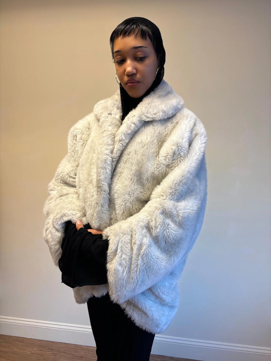 Vintage Norma Kamali Faux Fur Coat product image