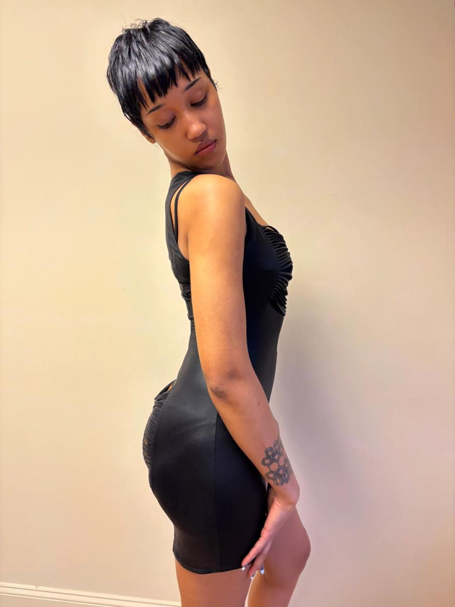 Patrice Catanzaro Butt Fringe Cutout Dress  product image