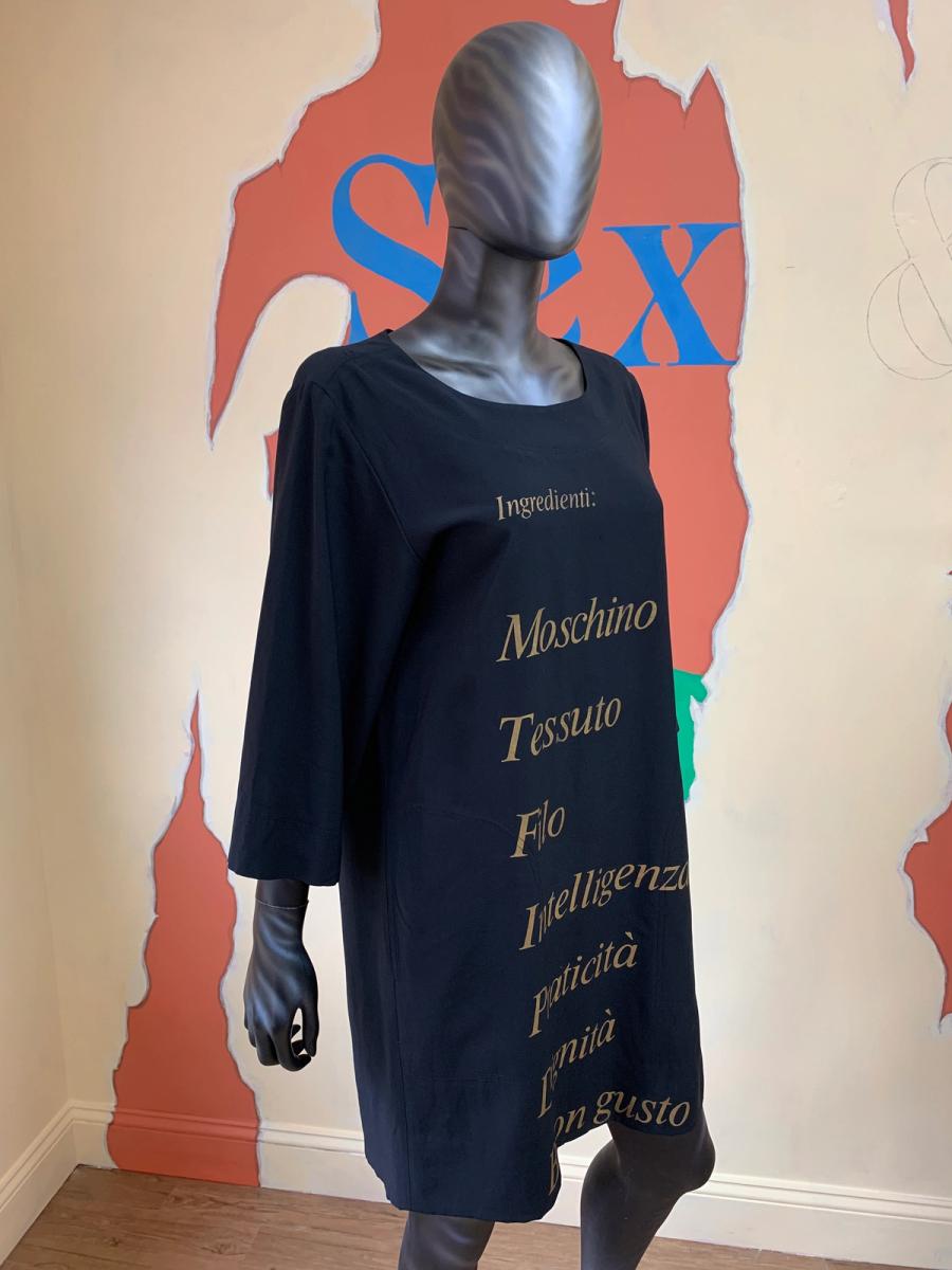 Vintage Moschino 'Ingredienti' Shift Dress product image