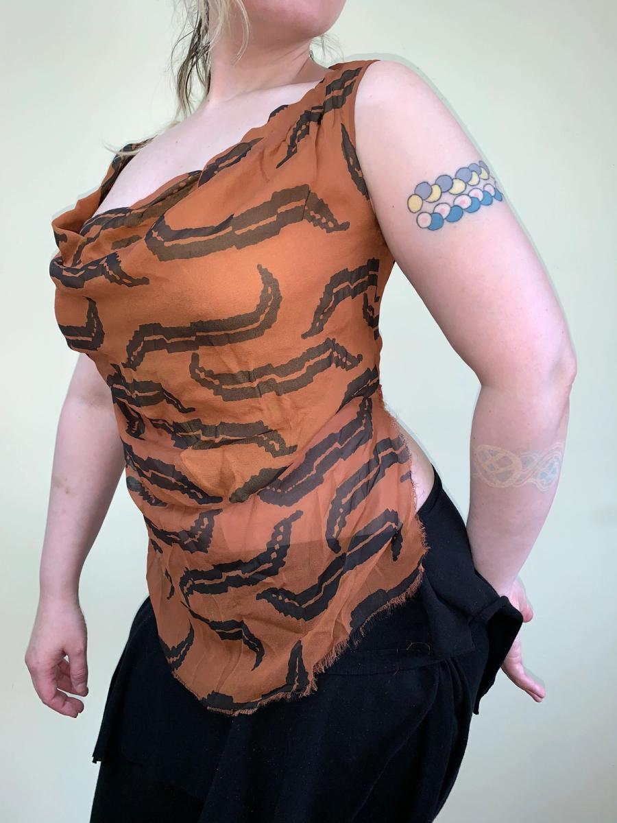 Vivienne Westwood A/W 2001 'Wild Beauty' Bias Chiffon Top product image