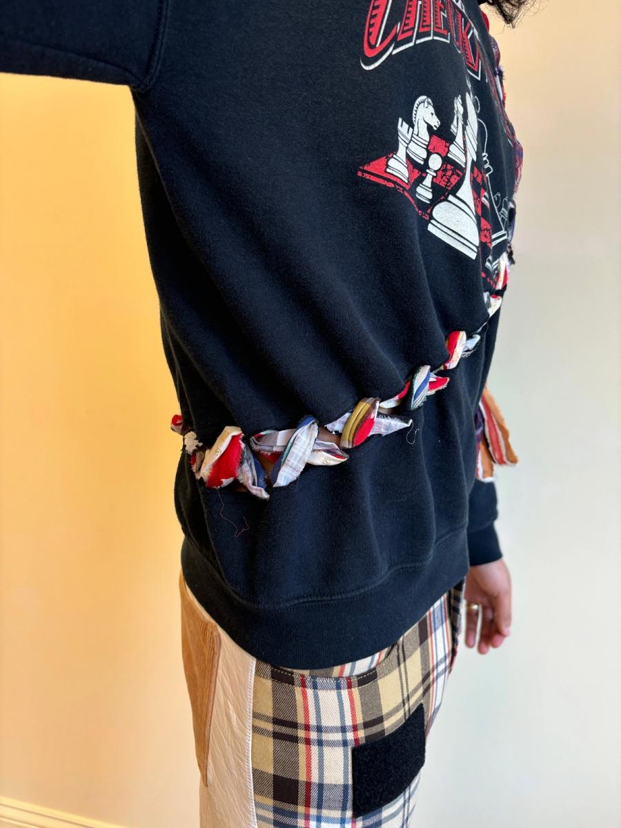 Tomoki Yurita Braided Checkmate Sweatshirt product image