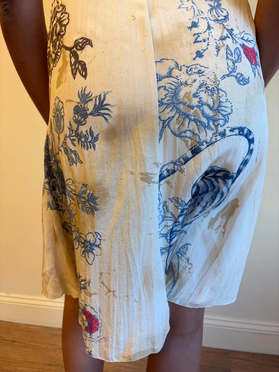 Roberto Cavalli Aged Tattoo Print Slip product image