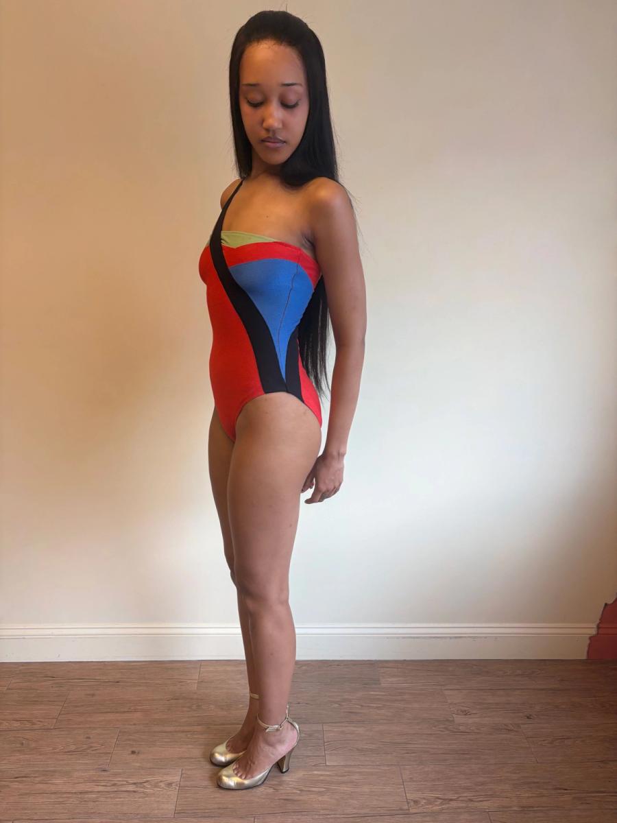 Vintage Fendi Color Blocked Swimsuit product image