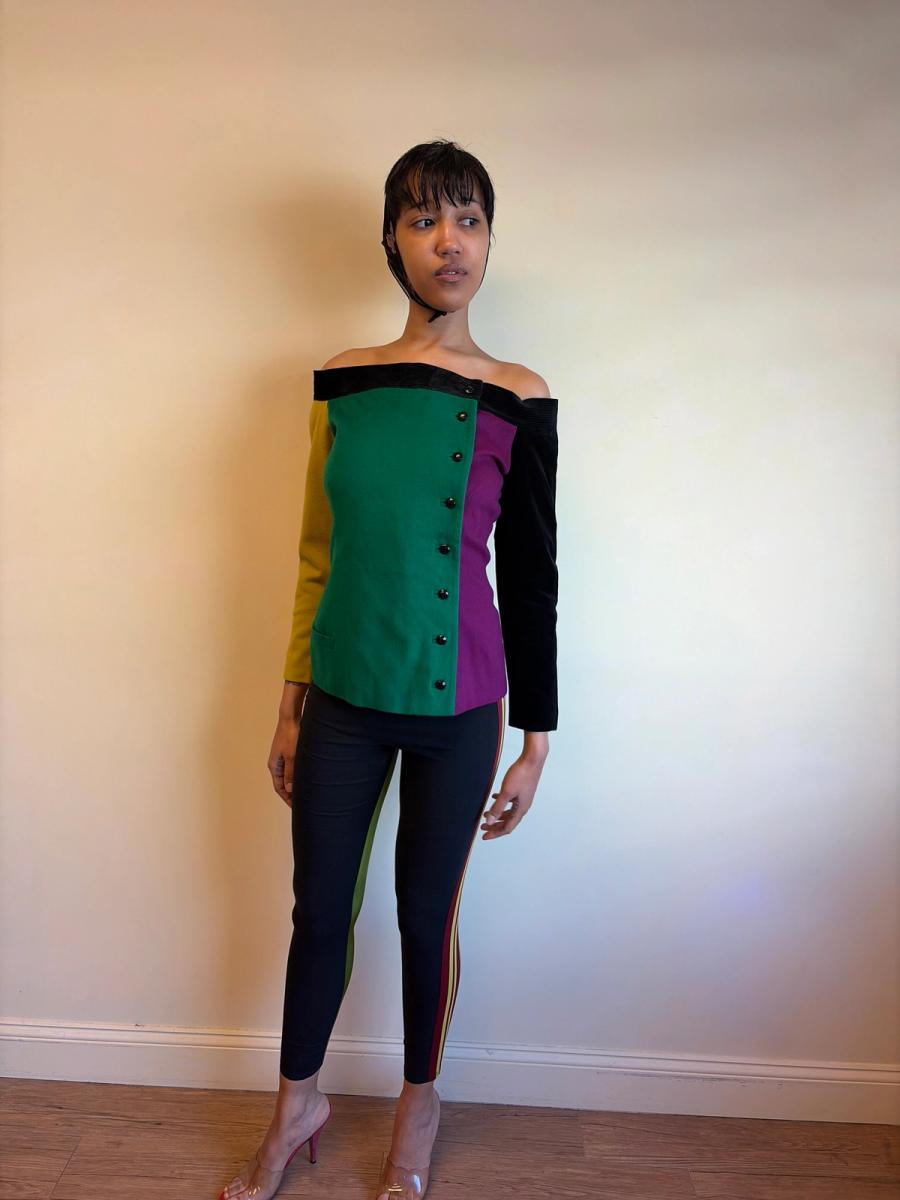 80s Gianni Versace Colorblock Jacket product image