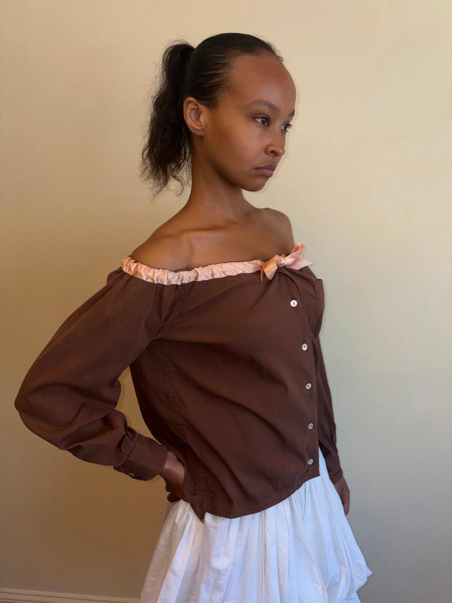 1980s Gaultier Gibo Shoulder-Baring Top product image