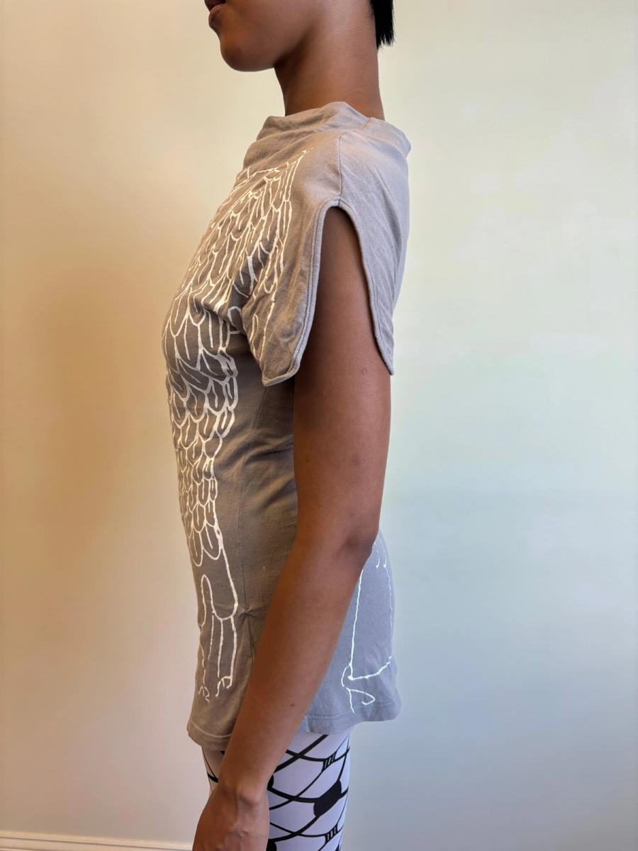 Bernhard Willhelm Gray Trompe L'oeil Warrior Tunic product image