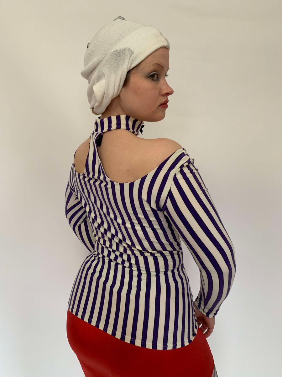 Junior Gaultier 1992 Striped Choker Top product image