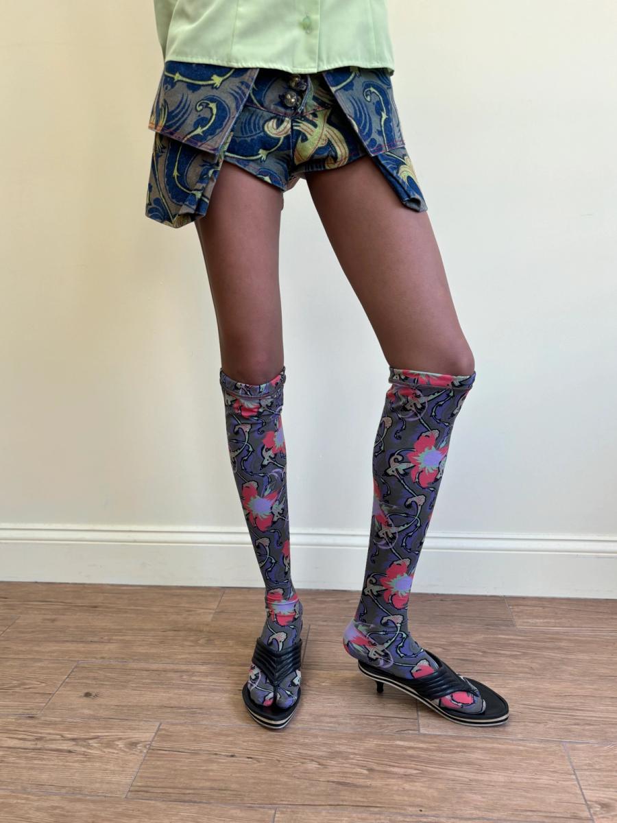 Vivienne Westwood 'Cut, Slash, & Pull' Print Socks product image