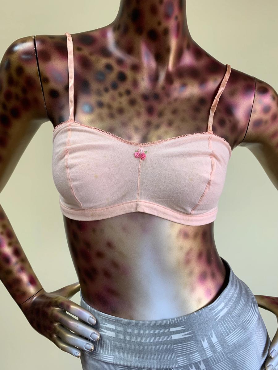 1930s Pink Cotton Bra product image