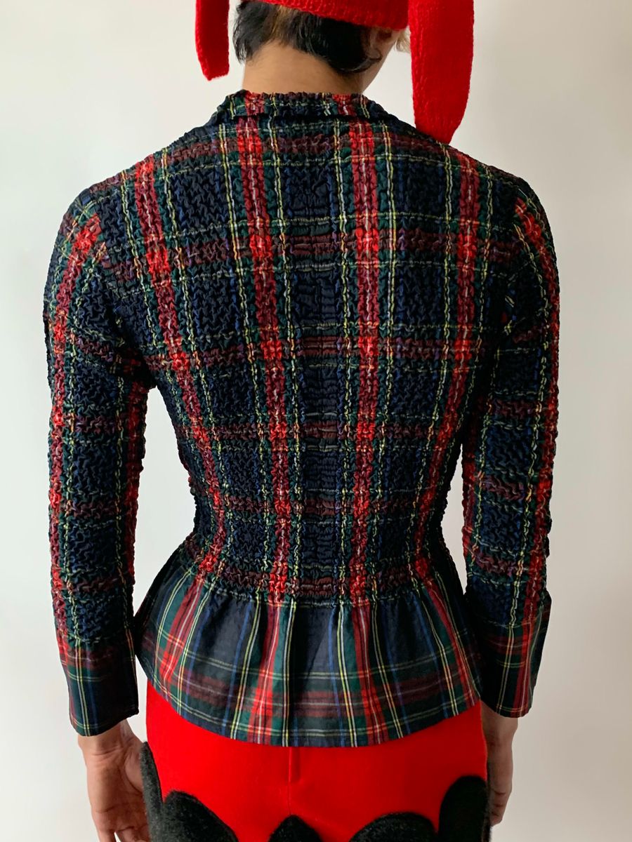 Yoshiki Hishinuma Plaid Pleated Top product image