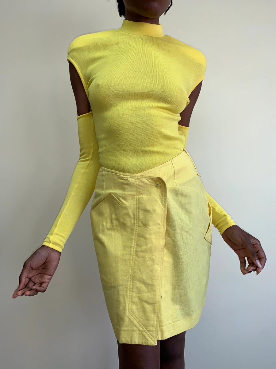 Claude Montana 80s Wiggle Skirt product image