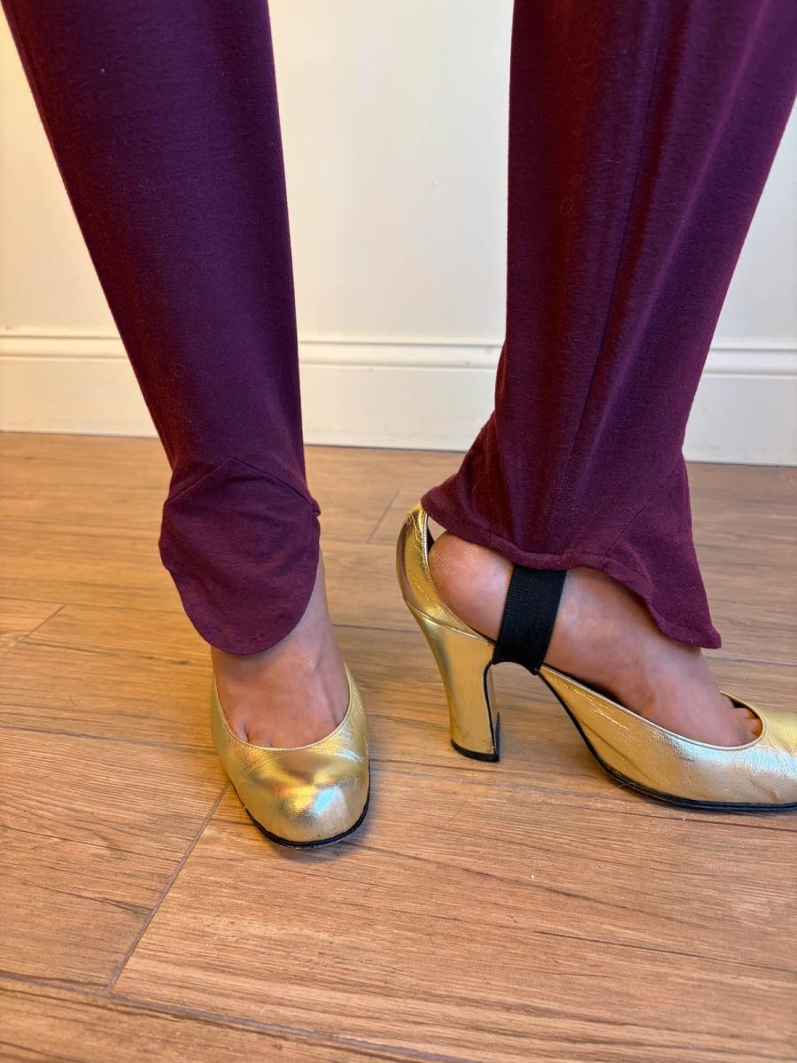 80s Norma Kamali Plum Leotard product image